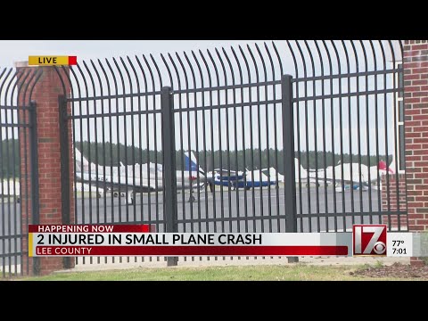 2 hurt after small plane crashes in Lee County