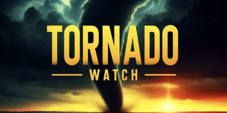 Texas Tornado Watch Extended: Southeast Counties on Alert Until 8 p.m. Tuesday